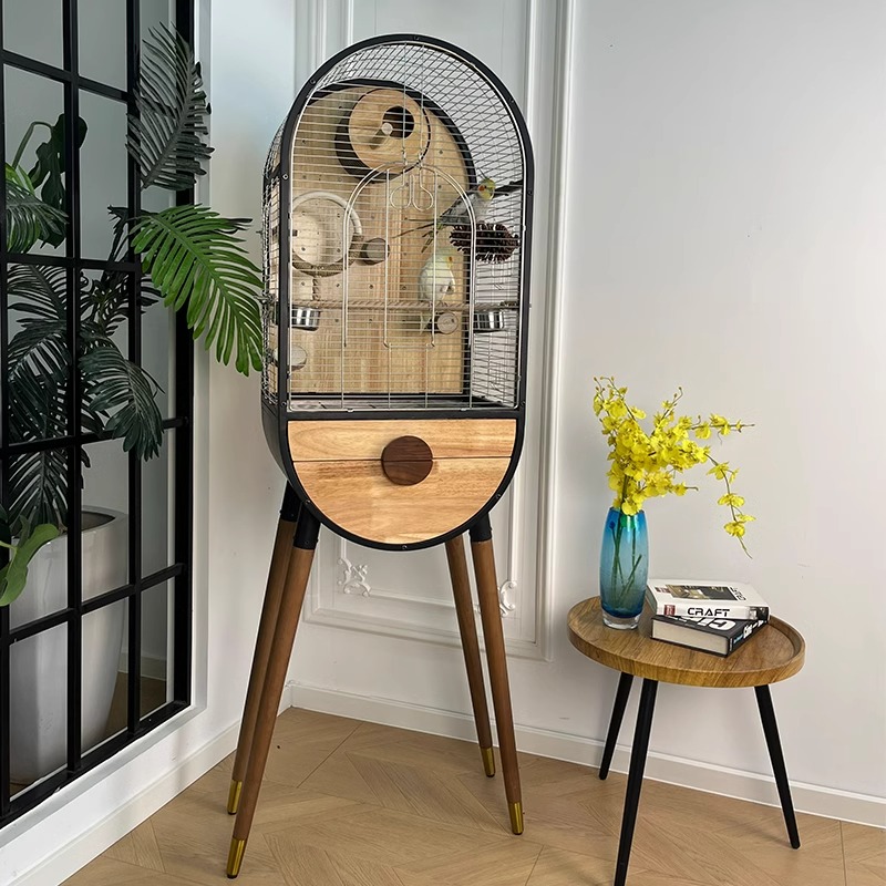 Natural Steel träfågelbur avtagbar villa papegoja avelsburar Natural Steel träfågelbur avtagbar villa papegoja avelsburar