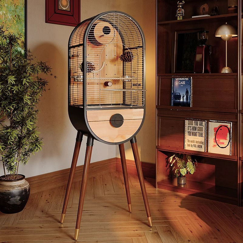 Natural Steel träfågelbur avtagbar villa papegoja avelsburar Natural Steel träfågelbur avtagbar villa papegoja avelsburar