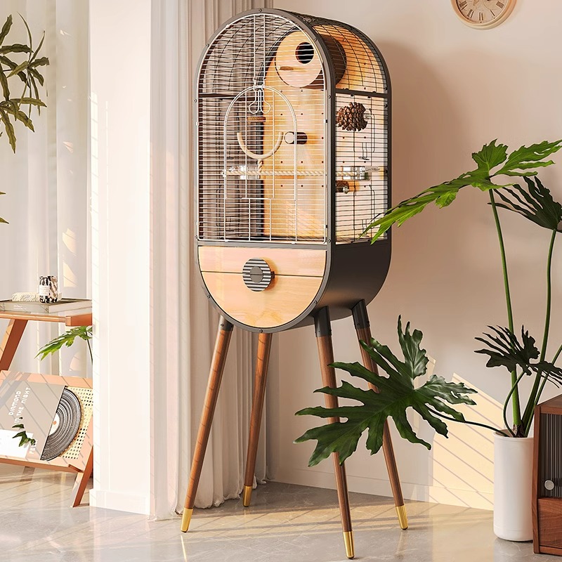 Natural Steel träfågelbur avtagbar villa papegoja avelsburar Natural Steel träfågelbur avtagbar villa papegoja avelsburar