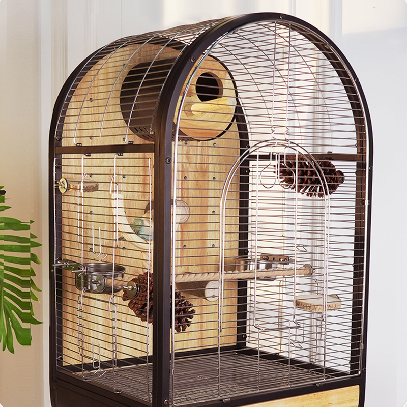 Natural Steel träfågelbur avtagbar villa papegoja avelsburar Natural Steel träfågelbur avtagbar villa papegoja avelsburar