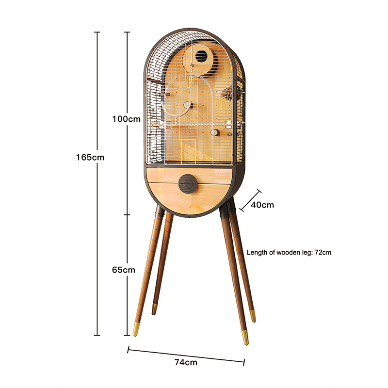 Natural Steel träfågelbur avtagbar villa papegoja avelsburar Natural Steel träfågelbur avtagbar villa papegoja avelsburar