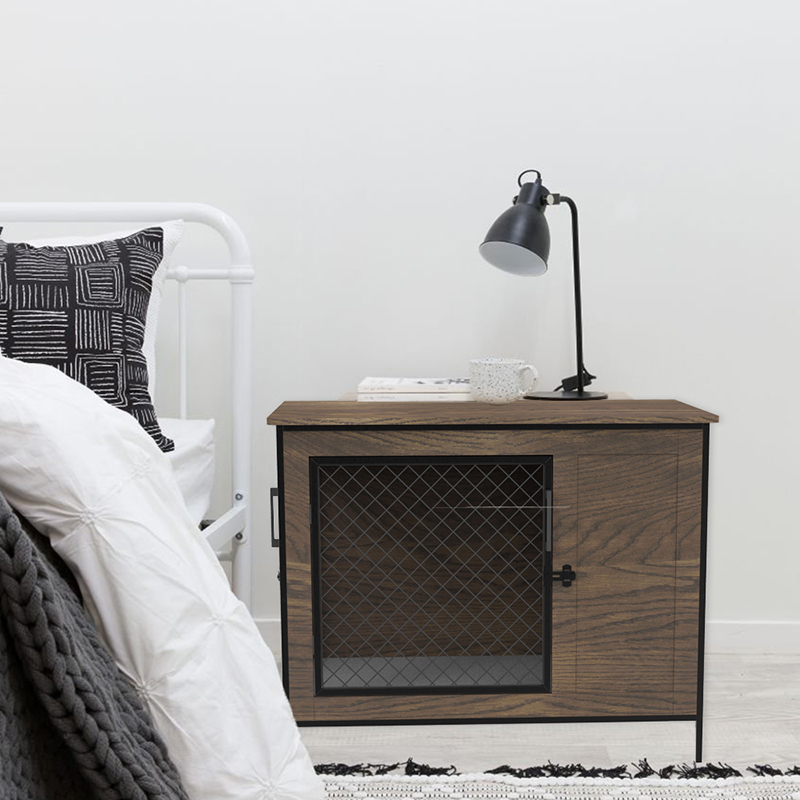 Inomhus hundkorg slutbord trämöbler stil hundbur Inomhus hundkorg slutbord trämöbler stil hundbur