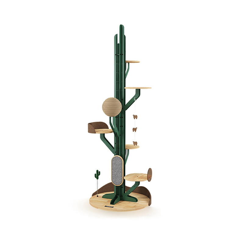 Kaktusform Cat Tree Climbing Frame With Scratching Board