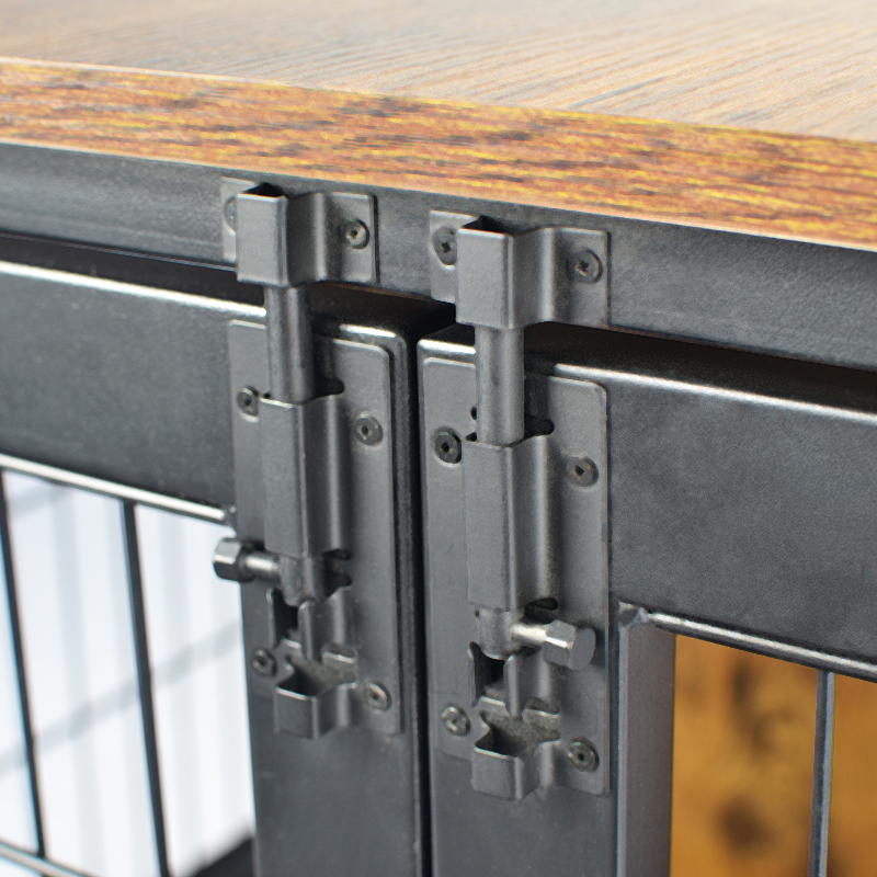 Trämöbler stil hundbur med hjul Trämöbler stil hundbur med hjul