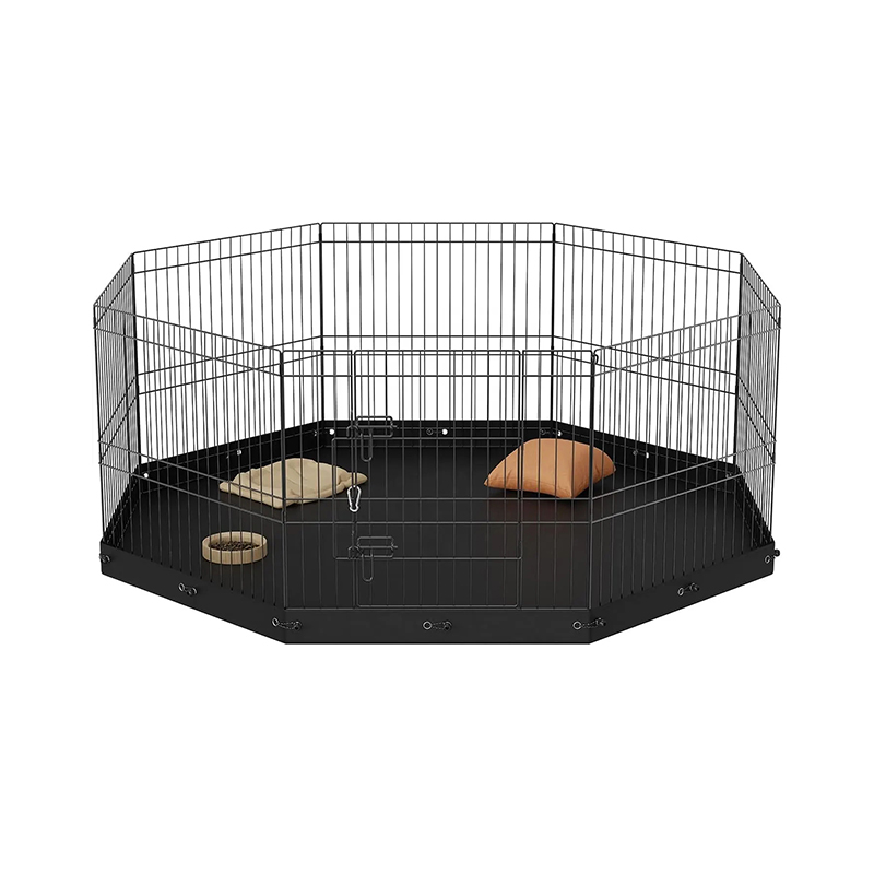 Oxford Fabric Floor Foldbar Metal Wire Dog Playpen