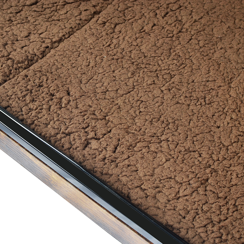 Inomhus trämöbler stil hundbur med kudde och hjul Inomhus trämöbler stil hundbur med kudde och hjul