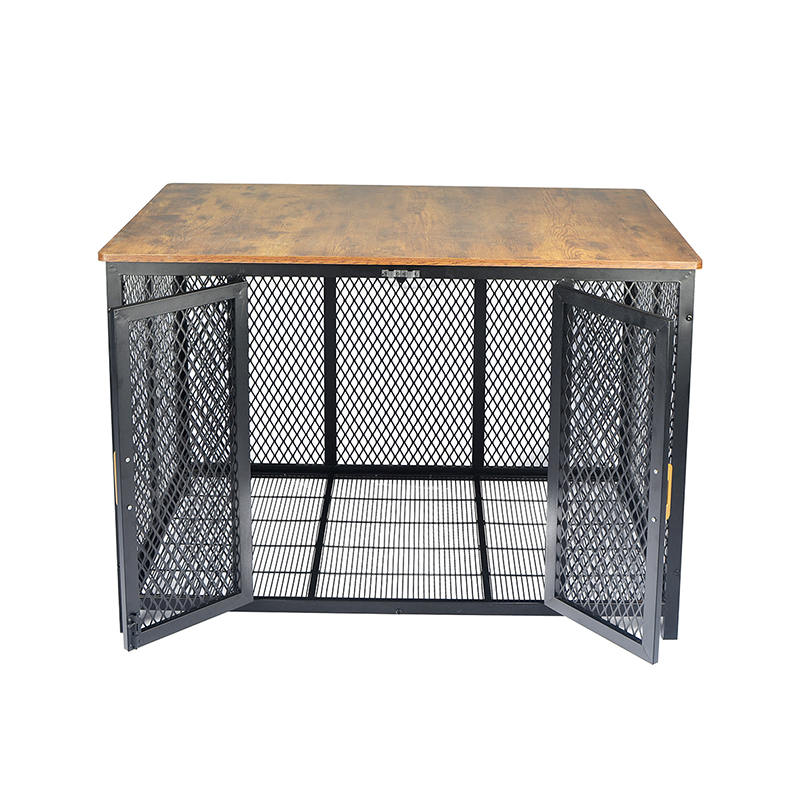 Öppna topp tunga trämöbler stil hundbur Öppna topp tunga trämöbler stil hundbur