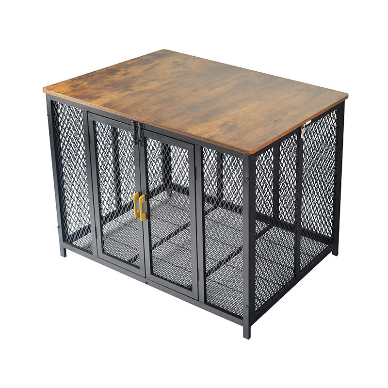 Öppna topp tunga trämöbler stil hundbur Öppna topp tunga trämöbler stil hundbur