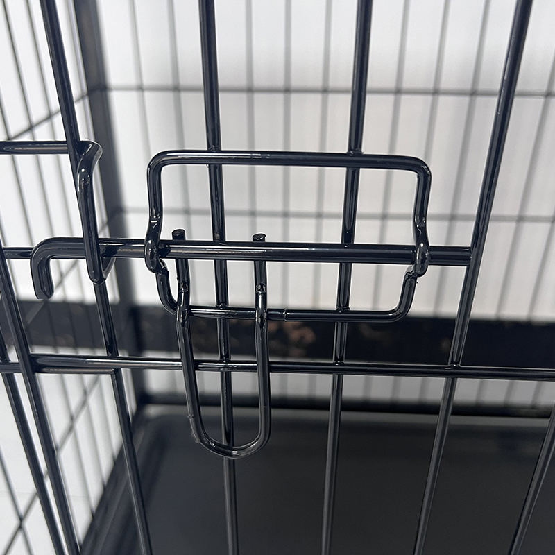 Stor trämöbler hundbur med avtagbar bricka Stor trämöbler hundbur med avtagbar bricka