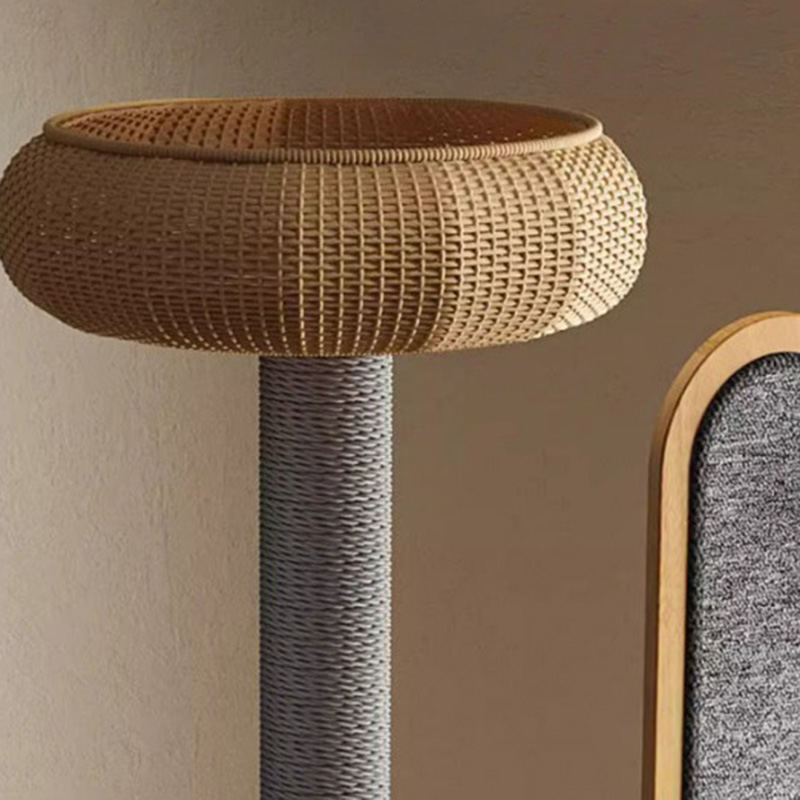 Kaktusform träklättringsram fast kattträd med rymdkapsel Kaktusform träklättringsram fast kattträd med rymdkapsel