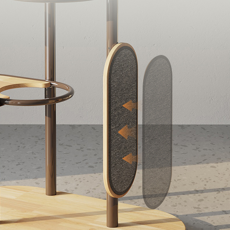 Golv till tak högt inomhus gummi trä katt trädtorn lägenhet med sovkorg Golv till tak högt inomhus gummi trä katt trädtorn lägenhet med sovkorg