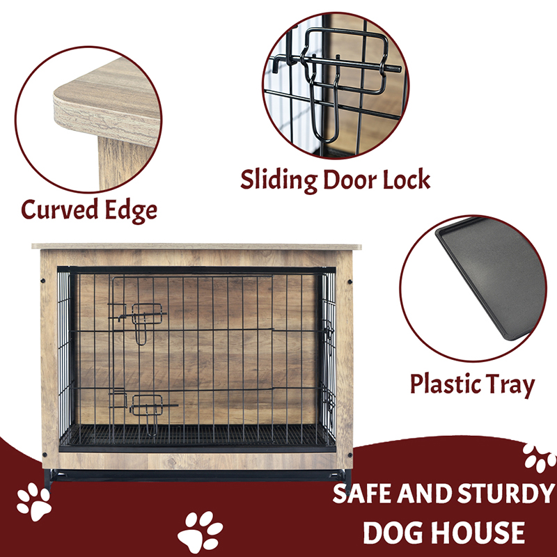 Elfenben inomhus stora trämöbler stil metall hundkrat Elfenben inomhus stora trämöbler stil metall hundkrat