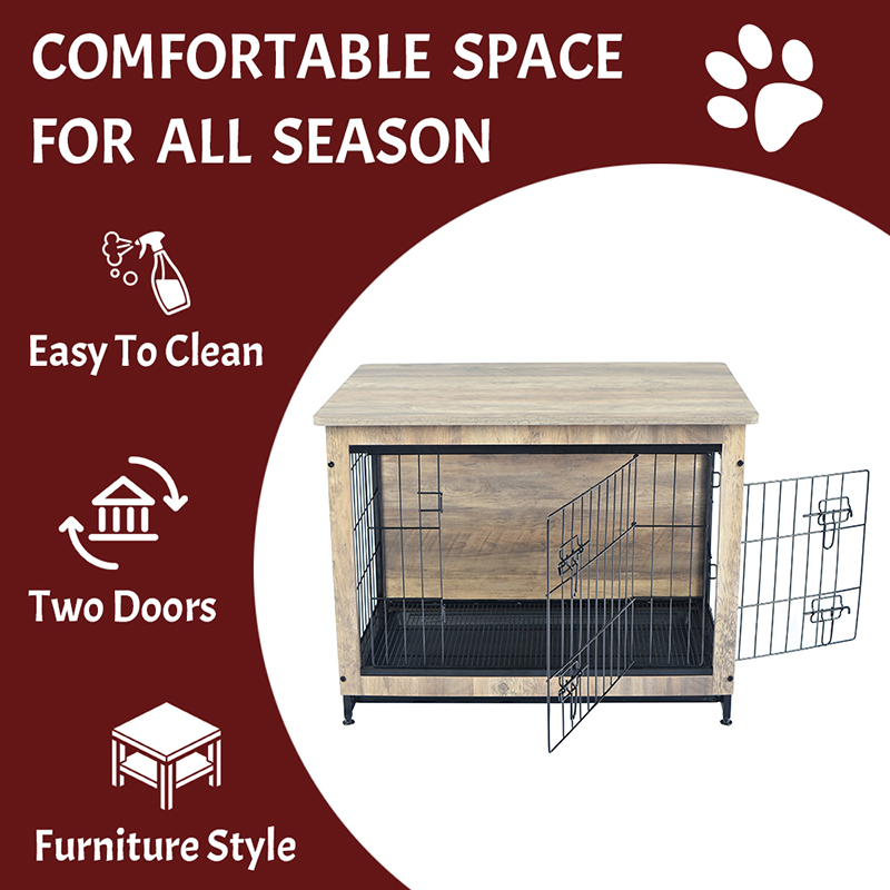 Elfenben inomhus stora trämöbler stil metall hundkrat Elfenben inomhus stora trämöbler stil metall hundkrat