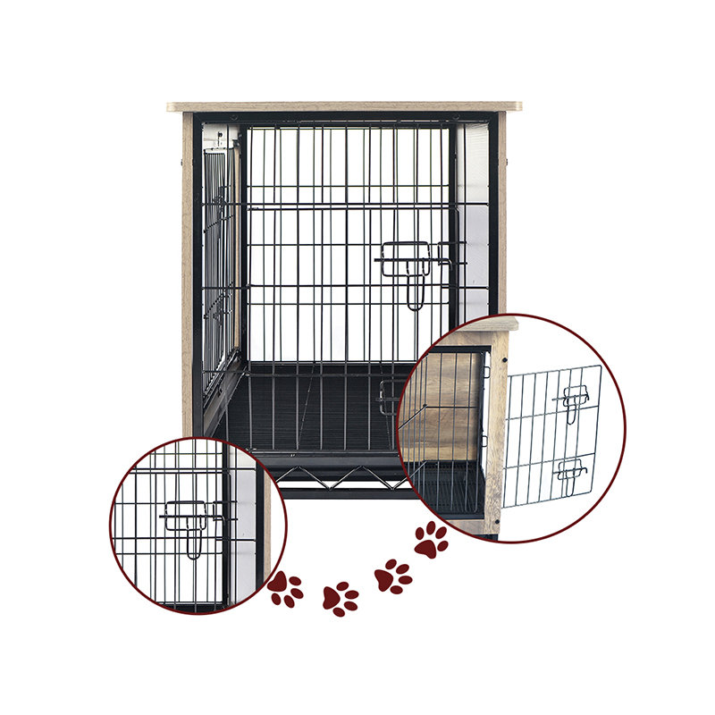 Elfenben inomhus stora trämöbler stil metall hundkrat Elfenben inomhus stora trämöbler stil metall hundkrat