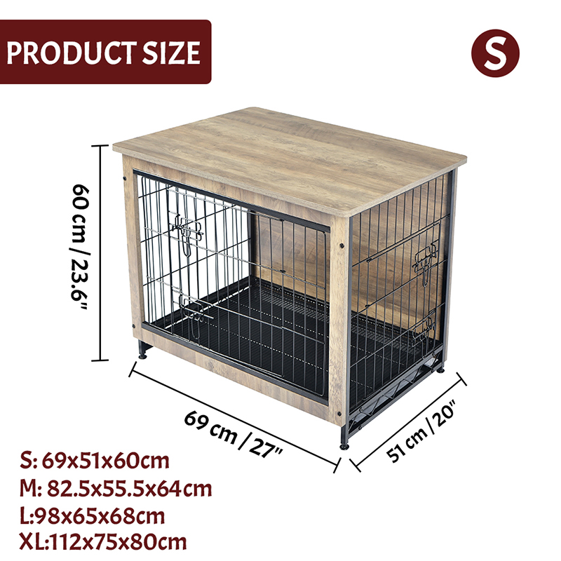 Elfenben inomhus stora trämöbler stil metall hundkrat Elfenben inomhus stora trämöbler stil metall hundkrat