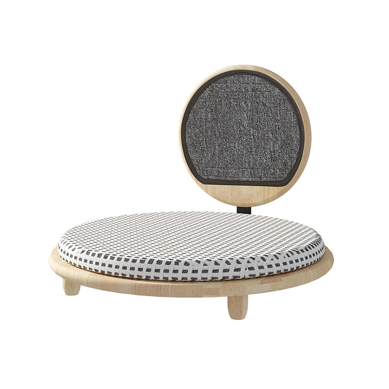 Massivt trä mysig kattbäddsbo med skrapbräda