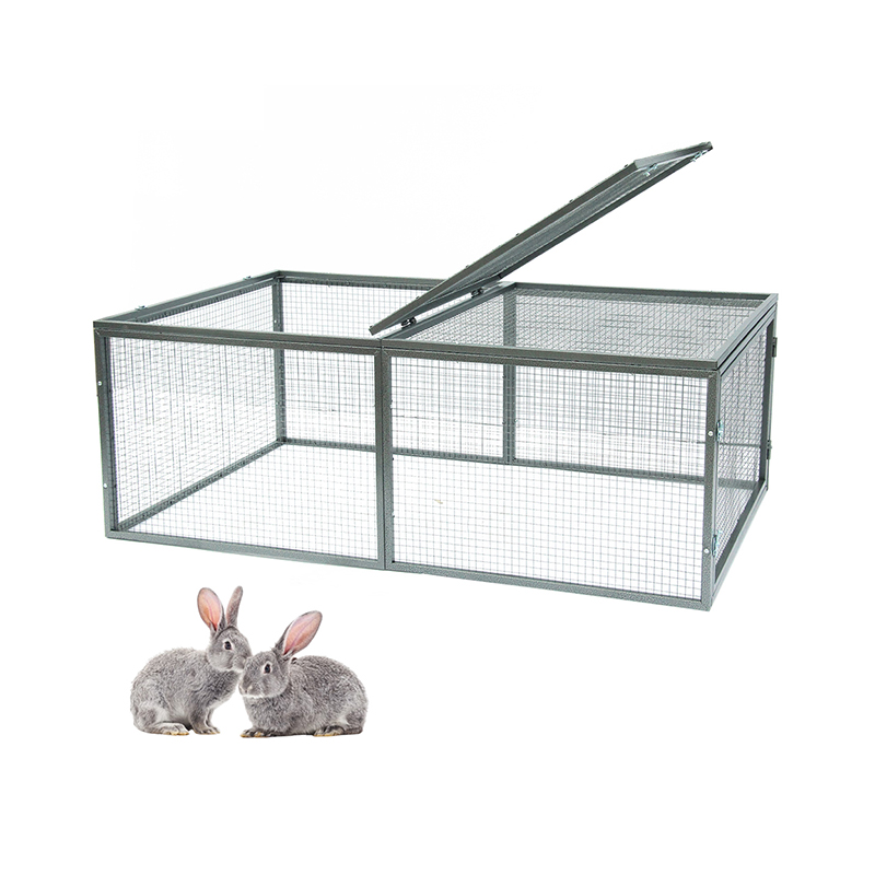 Double Metal Tube Bunny Rabbit Cage Hutch Double Metal Tube Bunny Rabbit Cage Hutch