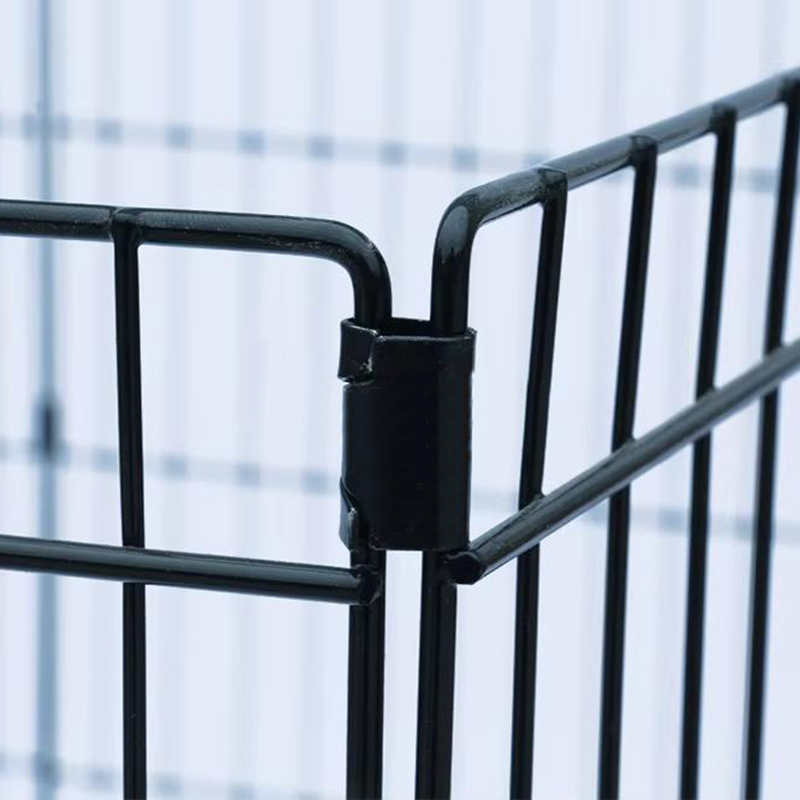 8 paneler metall husdjurstaket vikbart trådhund 8 paneler metall husdjurstaket vikbart trådhund