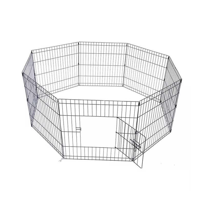 8 paneler metall husdjurstaket vikbart trådhund 8 paneler metall husdjurstaket vikbart trådhund