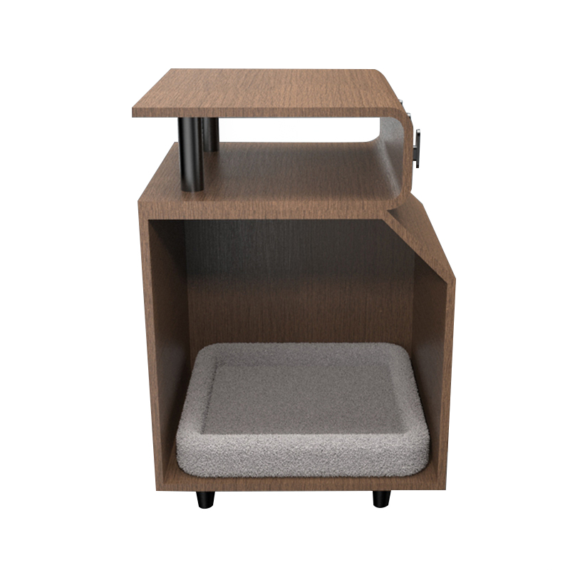 Träsdjurssängar kattbädd med skrapbräda