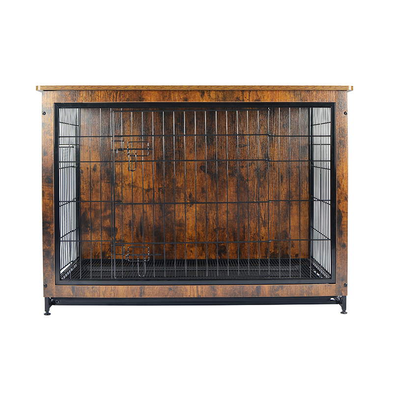 Inomhus trämöbler stil metall hundbur