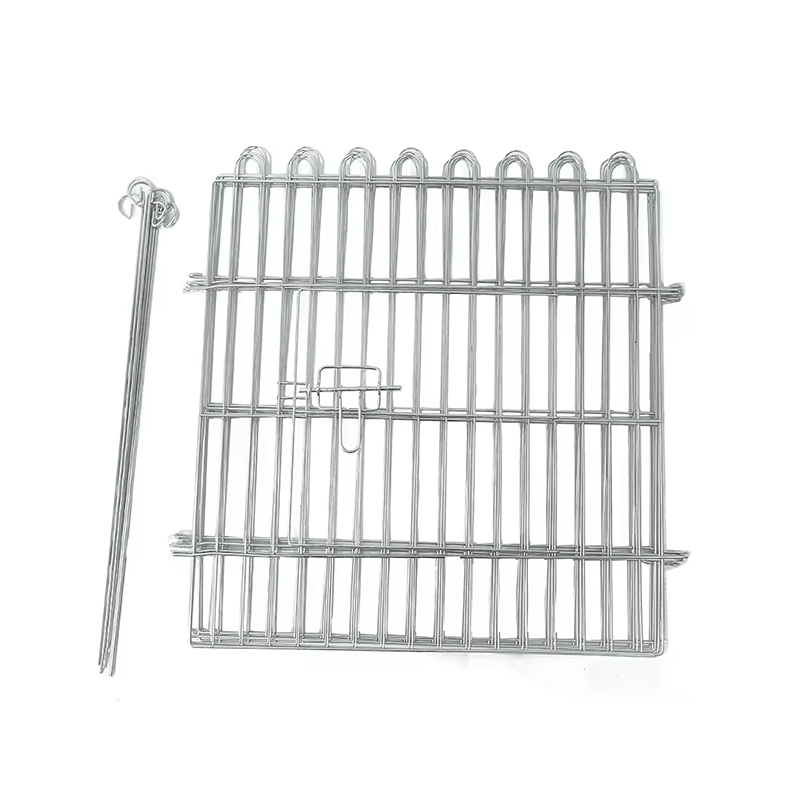 Foldbar valp kanin metallkörning hundspelspen med toppskydd Foldbar valp kanin metallkörning hundspelspen med toppskydd