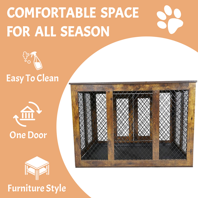 Inomhus möbler stil trä metall stora hundburar Inomhus möbler stil trä metall stora hundburar