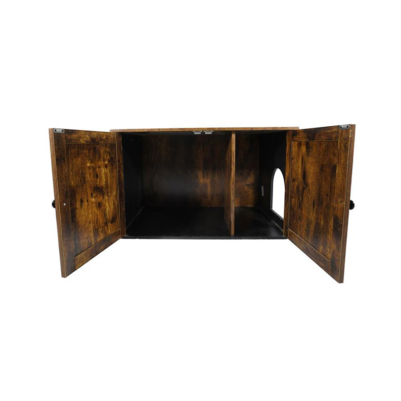 Inomhusmöbler Katter bur med avdelare kullskåp Inomhusmöbler Katter bur med avdelare kullskåp