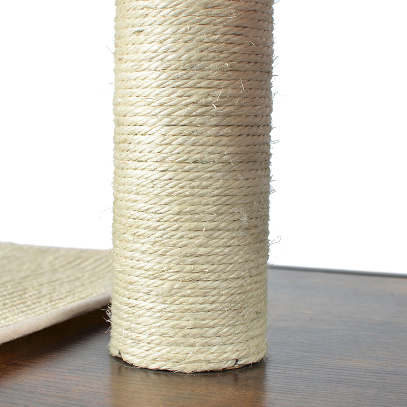 Modernt Wood & Metal Cat Tree inomhus Tower Condo med hängmatta Modernt Wood & Metal Cat Tree inomhus Tower Condo med hängmatta