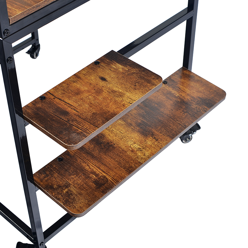 Modernt Wood & Metal Cat Tree inomhus Tower Condo med hängmatta Modernt Wood & Metal Cat Tree inomhus Tower Condo med hängmatta