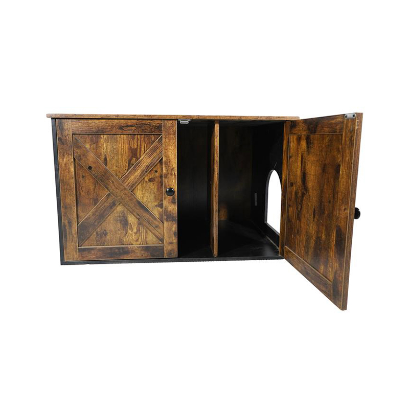 Inomhusmöbler Katter bur med avdelare kullskåp Inomhusmöbler Katter bur med avdelare kullskåp