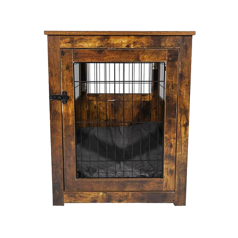 Möbler stil trä metall hundbur för små djur Möbler stil trä metall hundbur för små djur