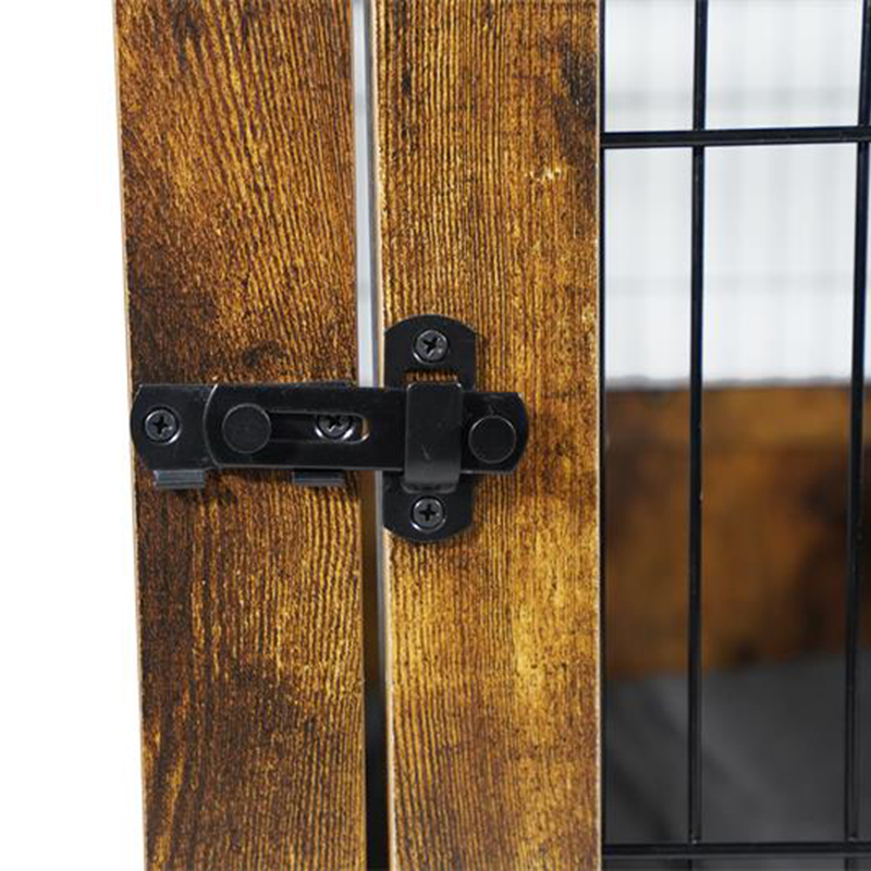 Möbler stil trä metall hundbur för små djur Möbler stil trä metall hundbur för små djur