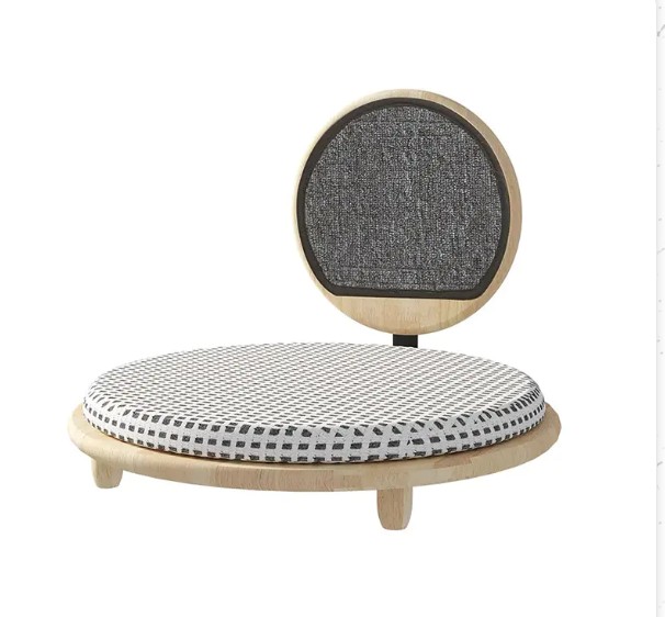 Varför välja massivt trä mysigt kattbäddbo med skrapbräda som den perfekta viloplatsen för katter?